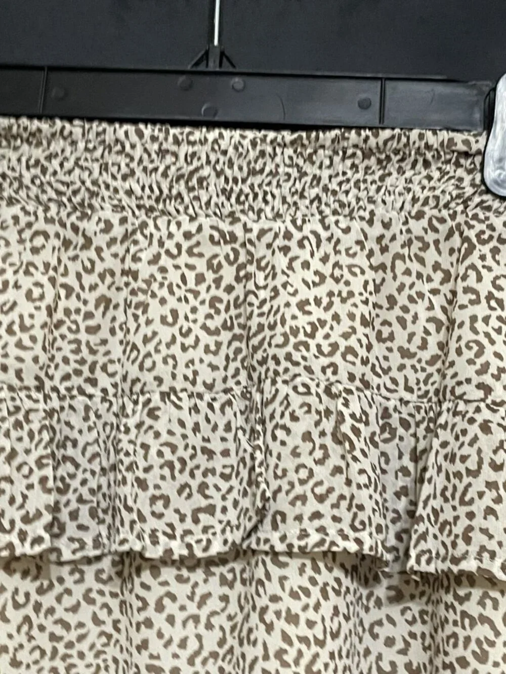 🤍🐆 Altar'd State Ivory Leopard Print Mini Skirt – Size XS
